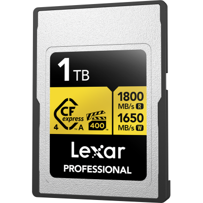 Lexar Atminties kortelė CFexpress 4.0 Pro Gold, VPG400, R1800/W1650 (Type A), 1TB