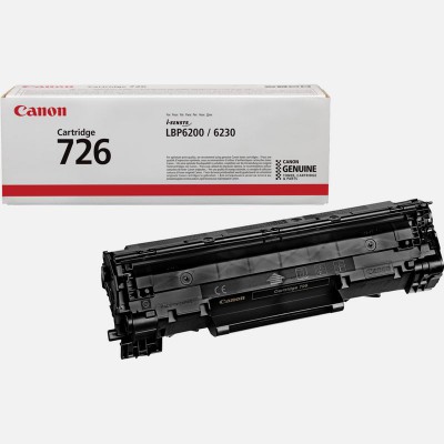 Canon 726 Black/Juoda lazerinio spausdintuvo tonerio kasetė, 2100 psl.