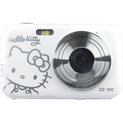 YASHICA Fotoaparatas Hello Kitty DZ-100, baltas
