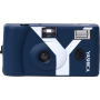 YASHICA MF-1 Daugkartinio naudojimo fotoaparatas, tamsiai mėlynas