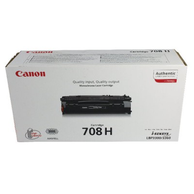 Canon 708H Black/Juoda lazerinio spausdintuvo tonerio kasetė, didelės talpos, 6000 psl.