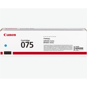 Canon 075H C Cyan/Mėlyna lazerinio spausdintuvo tonerio kasetė, didelės talpos, 2500 psl.